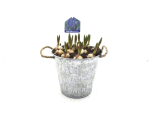 Muscari in Blechtopf "Fleur"